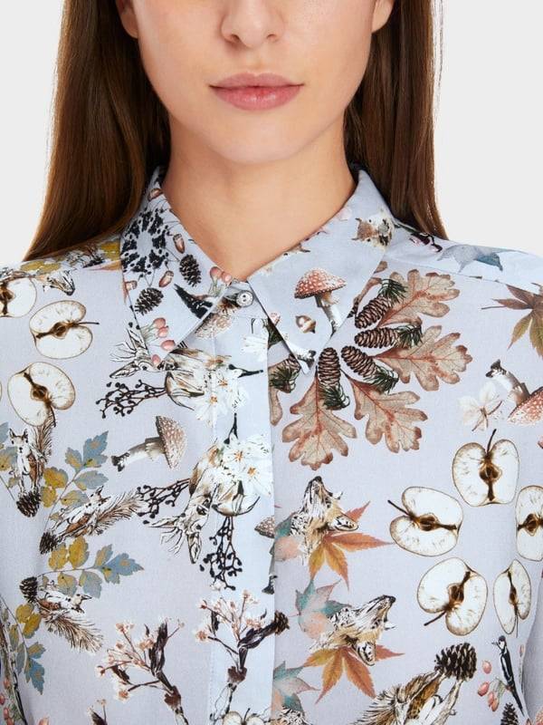 Marc Cain Viskosebluse mit Alloverprint Heißer Verkauf