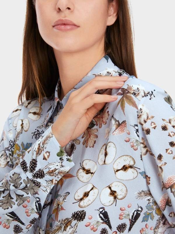 Marc Cain Viskosebluse mit Alloverprint Heißer Verkauf