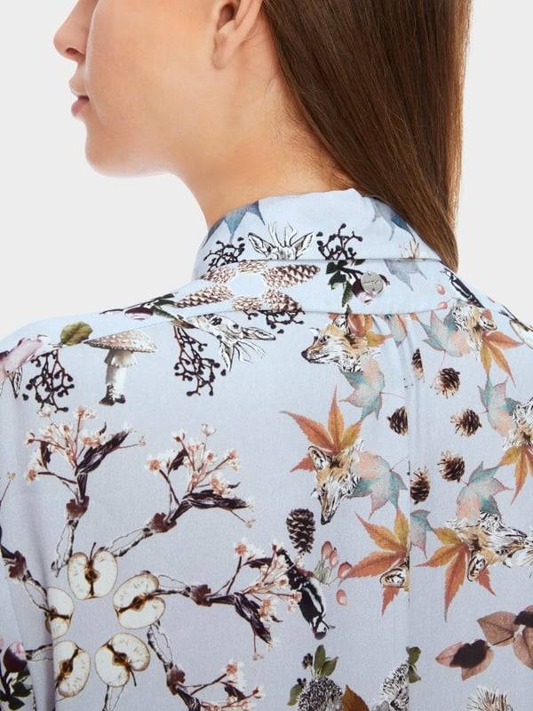 Marc Cain Viskosebluse mit Alloverprint Heißer Verkauf