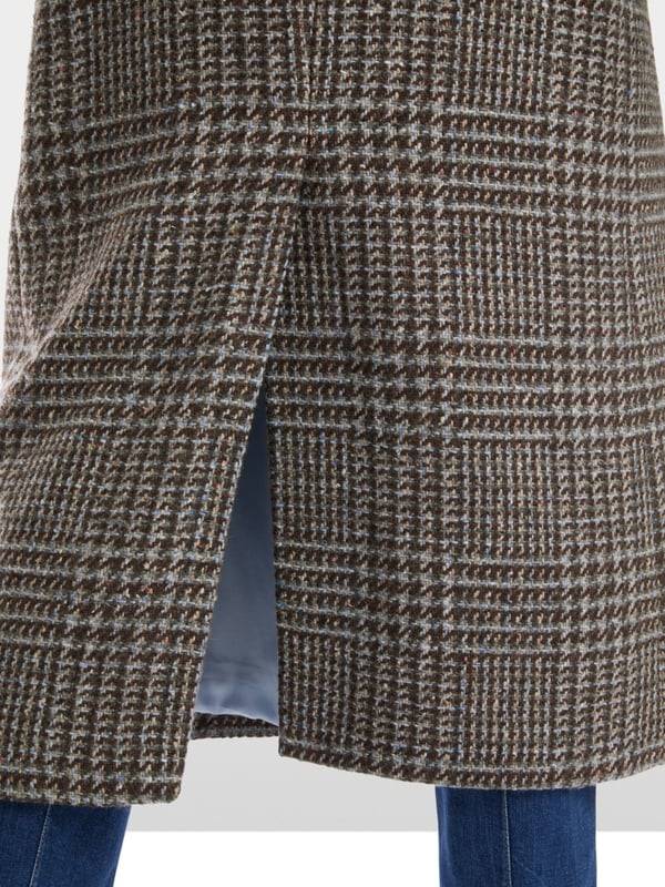 Marc Cain Langer Blazer-Mantel in Vintage-Karo Räumungsverkauf