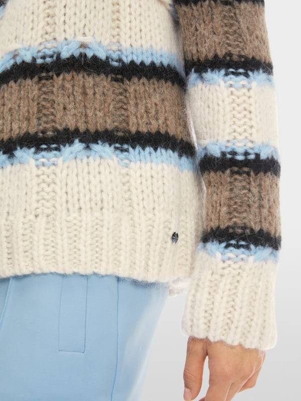 Marc Cain Sweater mit Streif - Knitted in Germany VIP-Rabatte