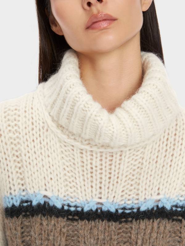 Marc Cain Sweater mit Streif - Knitted in Germany VIP-Rabatte
