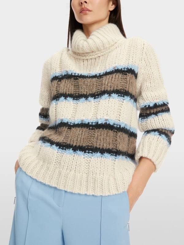 Marc Cain Sweater mit Streif - Knitted in Germany VIP-Rabatte