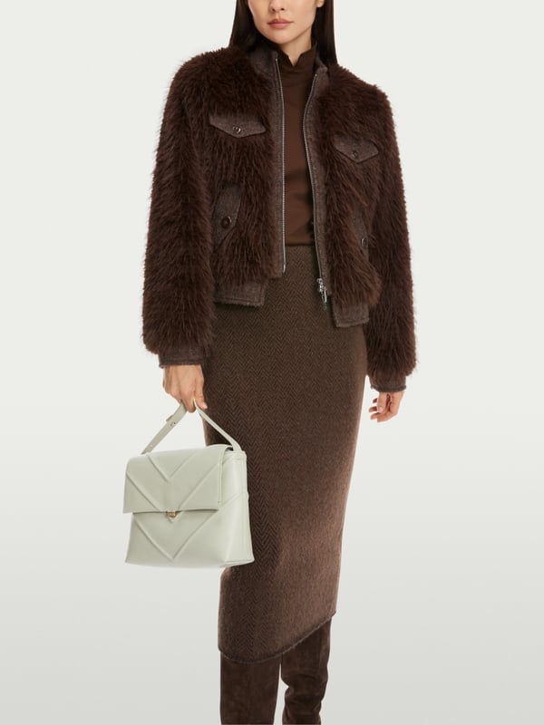 Marc Cain Outdoorjacke in Fun Fur Begrenzte Freigabe