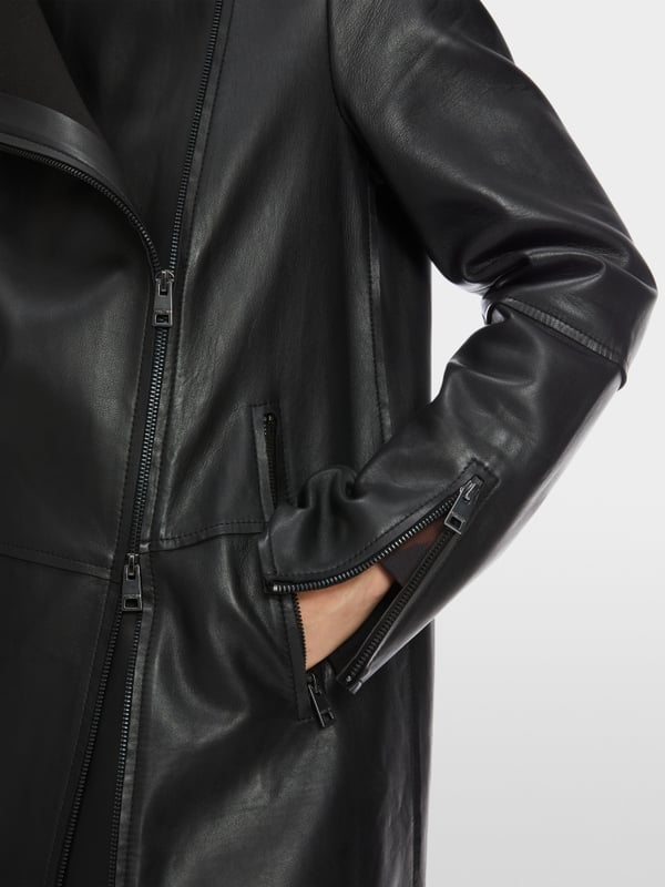 Marc Cain Lange Lederjacke mit Zipp Letzte 2 Tage