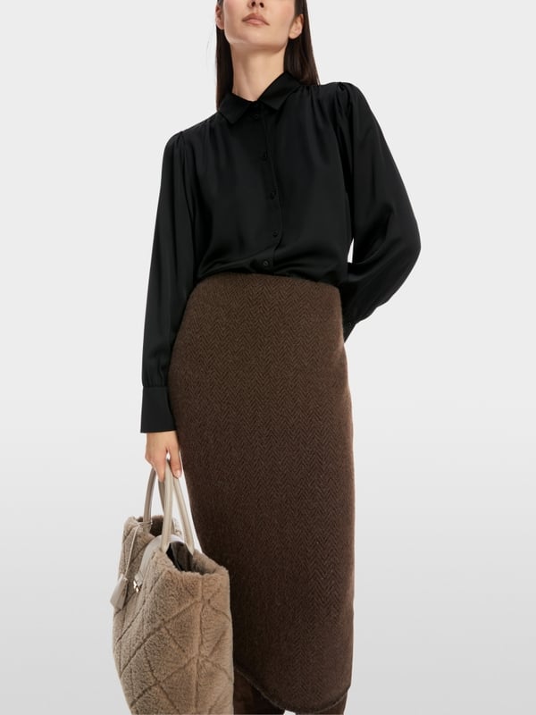Marc Cain Feminine Hemdbluse mit Kimono-Ärmel Bis zu 50% Rabatt