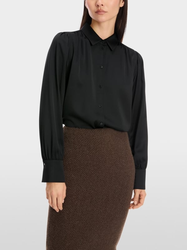 Marc Cain Feminine Hemdbluse mit Kimono-Ärmel Bis zu 50% Rabatt