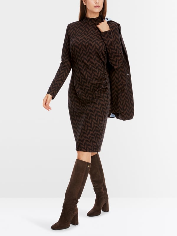 Marc Cain Kurzes Kleid mit Drapierung Super Rabatt
