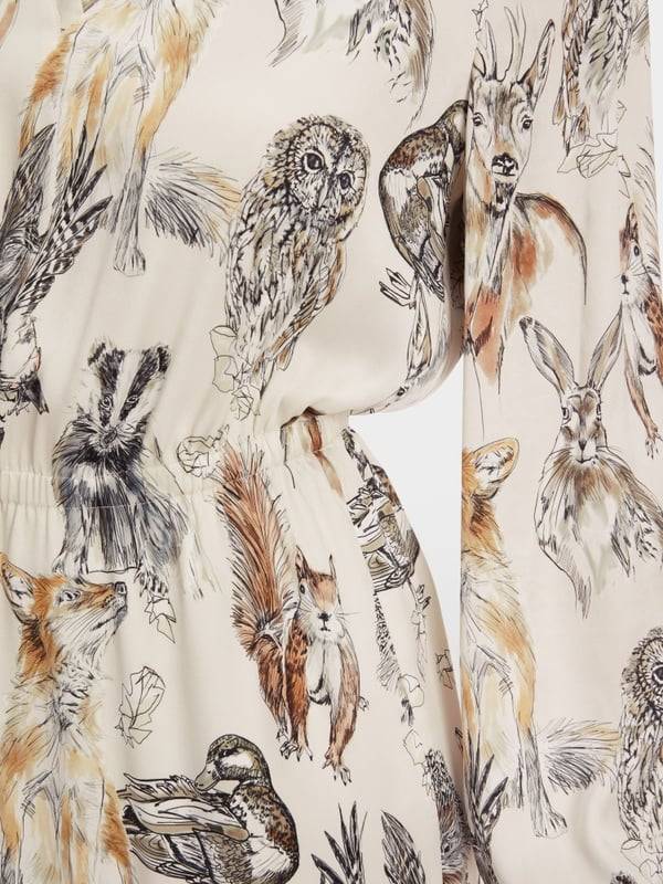 Marc Cain Tailliertes Minikleid mit Print Riesige Rabatte