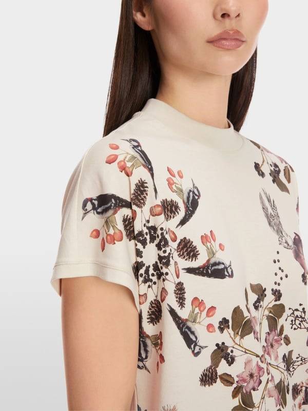 Marc Cain Baumwoll-T-Shirt "Rethink Together" Günstiger Verkauf