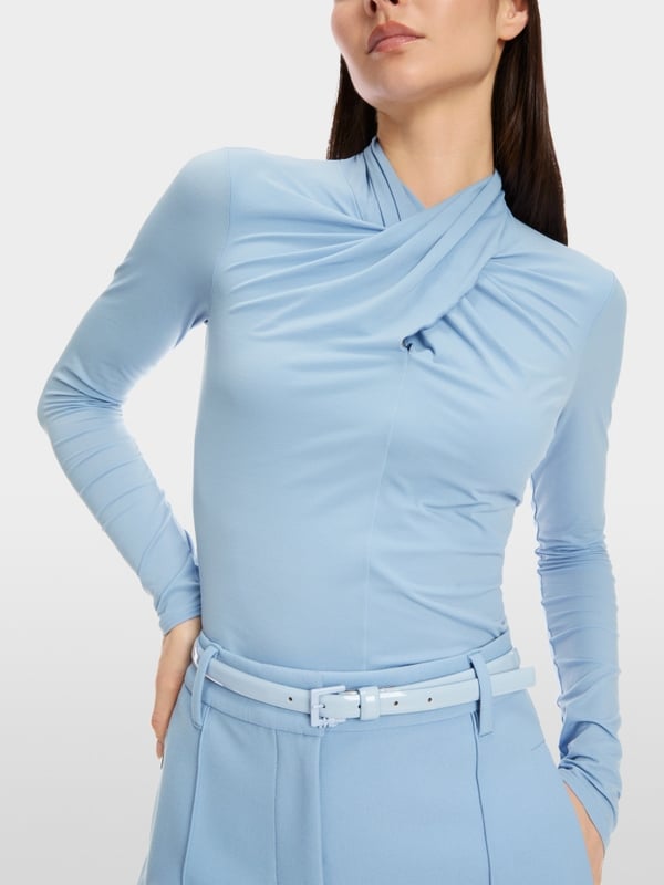 Marc Cain Longsleeve mit Wickeleffekt Limitierter Zeitrabatt