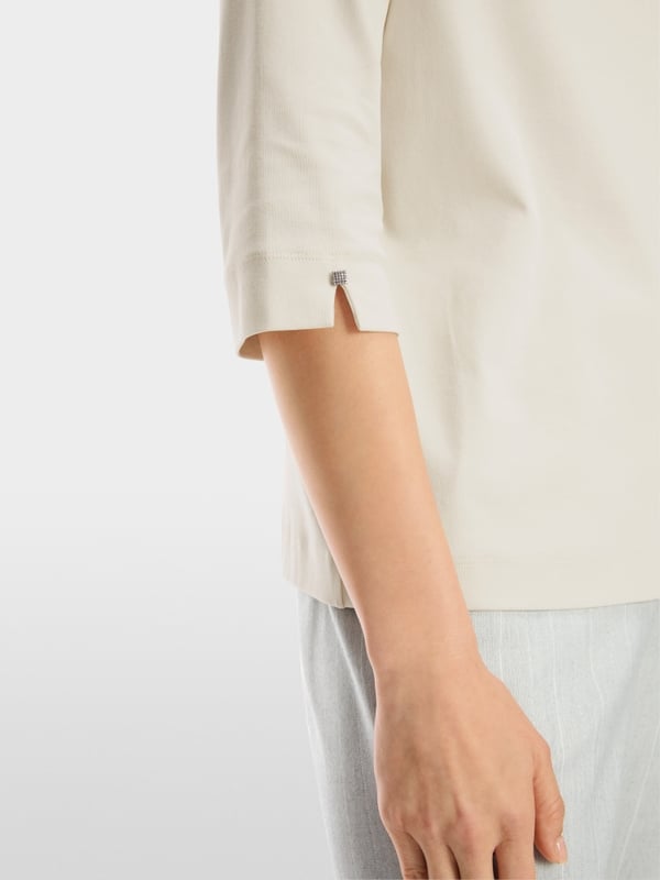 Marc Cain Elegantes T-Shirt mit Stehkragen Sonderangebot