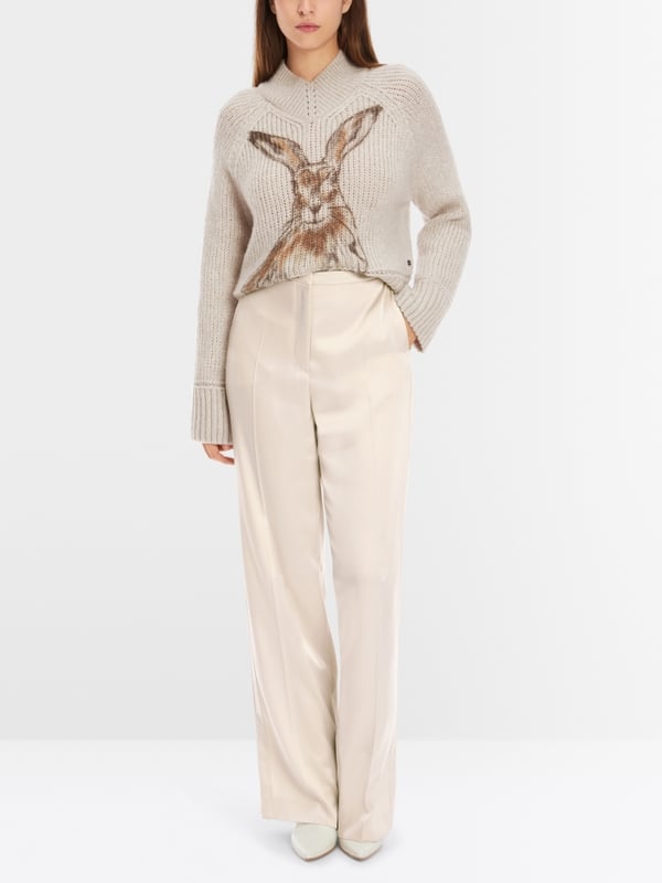 Marc Cain Hose mit hoher Taille - Modell WUKARI Super Rabatt