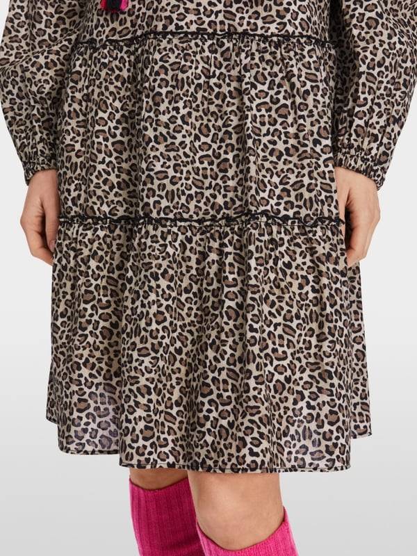 Marc Cain Kurzes Stufenkleid in Baumwolle Black Friday Preise