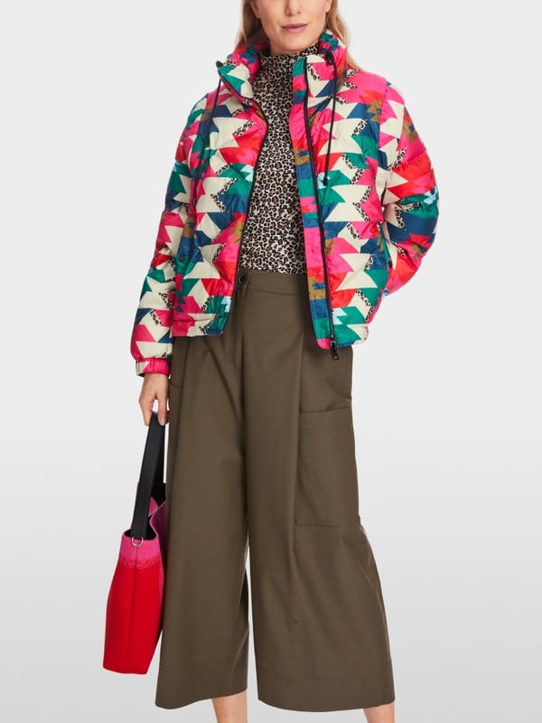 Marc Cain Daunenjacke mit Print "Rethink Together" Saisonschlussverkauf
