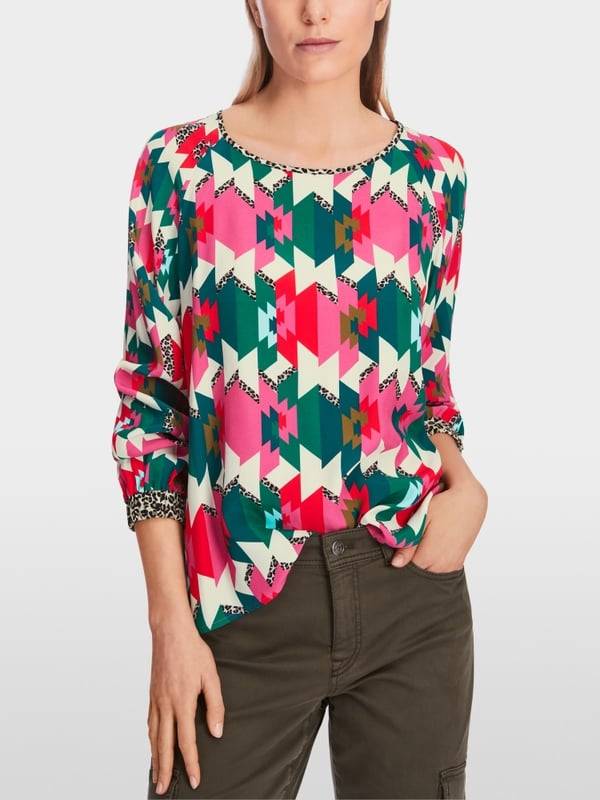 Marc Cain Viskosebluse mit Raglan Weihnachtsangebot