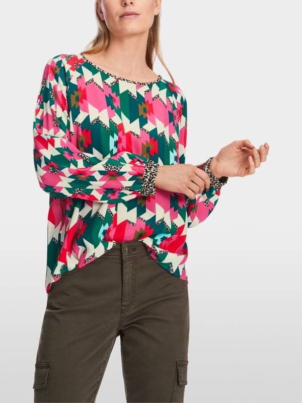 Marc Cain Viskosebluse mit Raglan Weihnachtsangebot