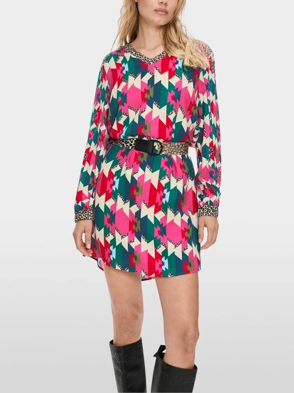 Marc Cain Viskosekleid in Material- und Mustermix Osterangebot