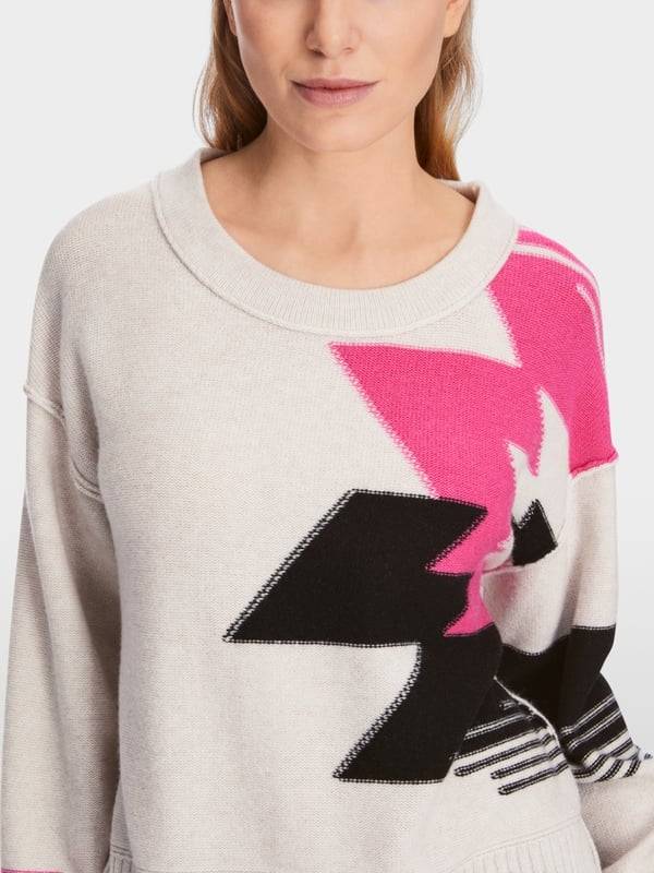 Marc Cain Sweater aus Wollmix mit Kaschmir Jubiläumsangebot