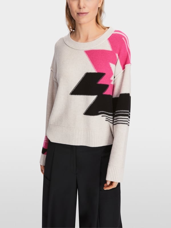 Marc Cain Sweater aus Wollmix mit Kaschmir Jubiläumsangebot