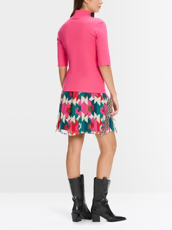Marc Cain Kurzes T-Shirt mit Turtle-Neck Tägliche Deals