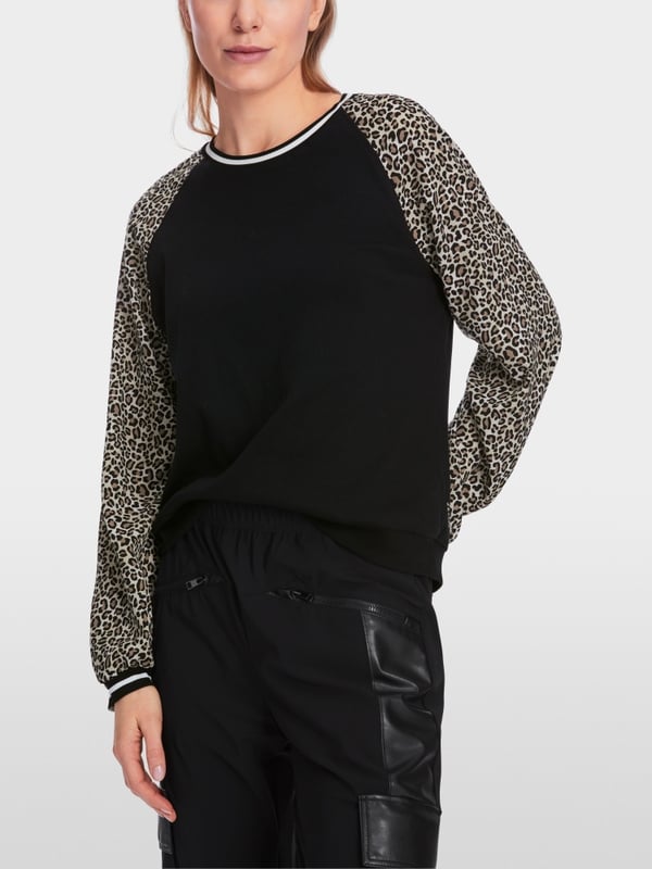 Marc Cain Raglan-Shirt in Materialmix VIP-Rabatte