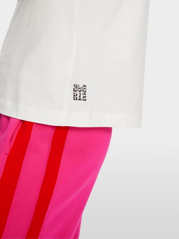 Marc Cain Baumwoll-T-Shirt mit Lama-Gang-Motiv Super Sparpreis