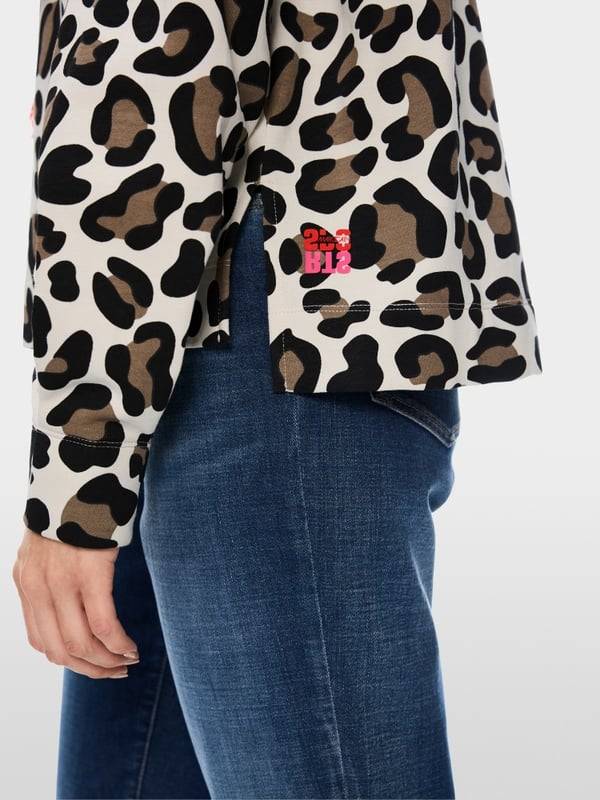 Marc Cain Kapuzen-Sweatshirt in Mustermix Bis zu 55% Rabatt