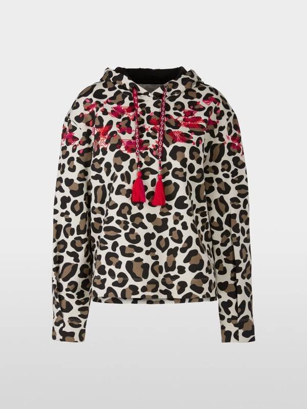 Marc Cain Kapuzen-Sweatshirt in Mustermix Bis zu 55% Rabatt