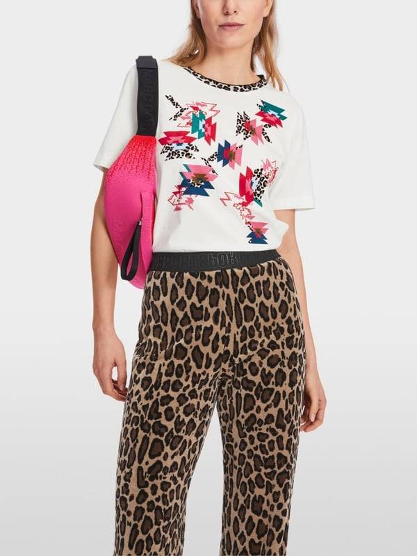 Marc Cain Baumwoll-T-Shirt "Rethink Together" Fabrikladen