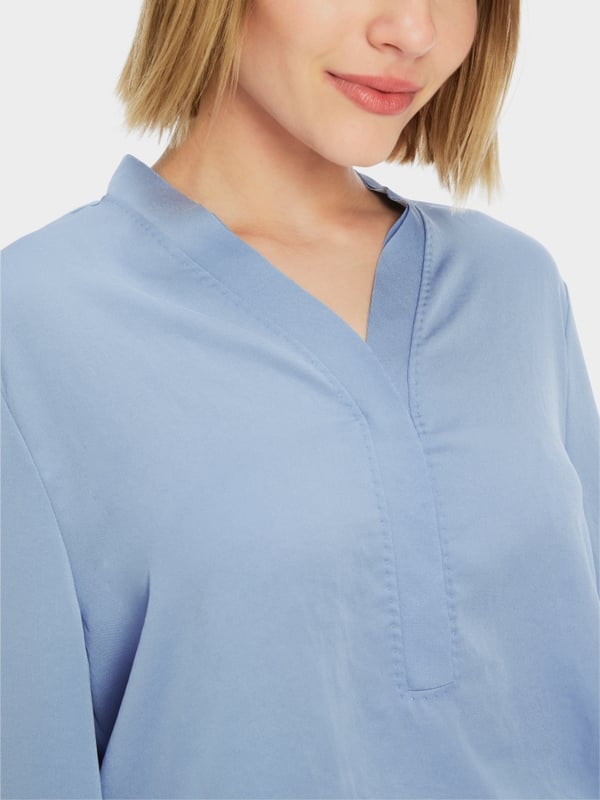 Marc Cain V-Neck-Bluse "Rethink Together" Günstiger Verkauf