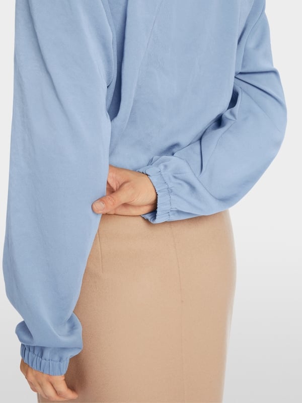 Marc Cain V-Neck-Bluse "Rethink Together" Günstiger Verkauf