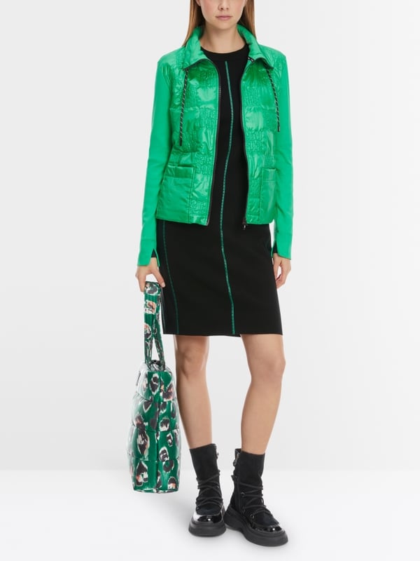 Marc Cain Wattierte Jacke mit gestepptem Oberstoff Online Shopping