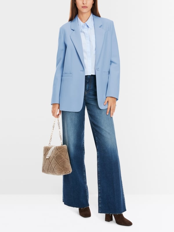 Marc Cain Körpernaher Blazer in Uni Kostenloser Versand international