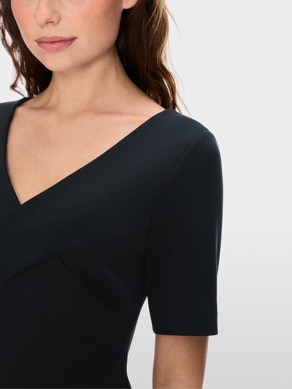 Marc Cain Scuba-Kleid mit Wickeleffekt Fabrikverkauf