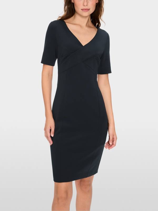 Marc Cain Scuba-Kleid mit Wickeleffekt Fabrikverkauf