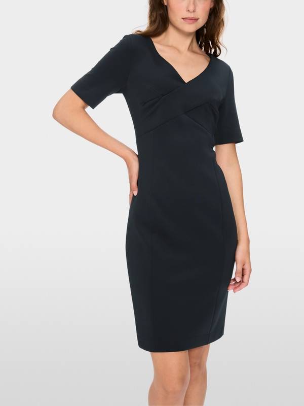 Marc Cain Scuba-Kleid mit Wickeleffekt Fabrikverkauf