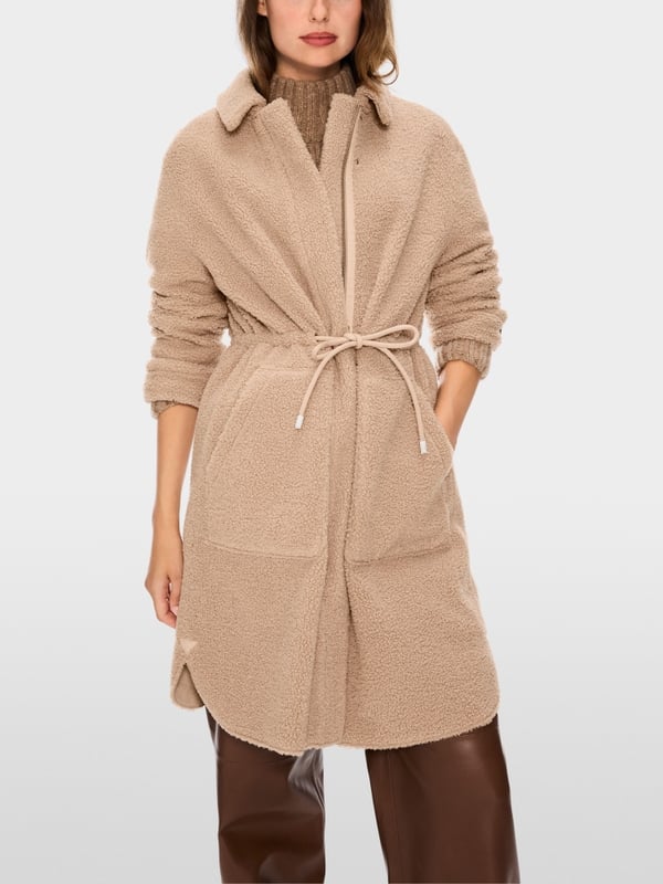 Marc Cain Mantel in lockigem Fun Fur Flash Sale
