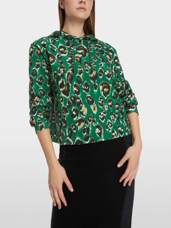 Marc Cain Sweater im Greo-Print auf Scuba-Jersey Zeitlich begrenztes Angebot