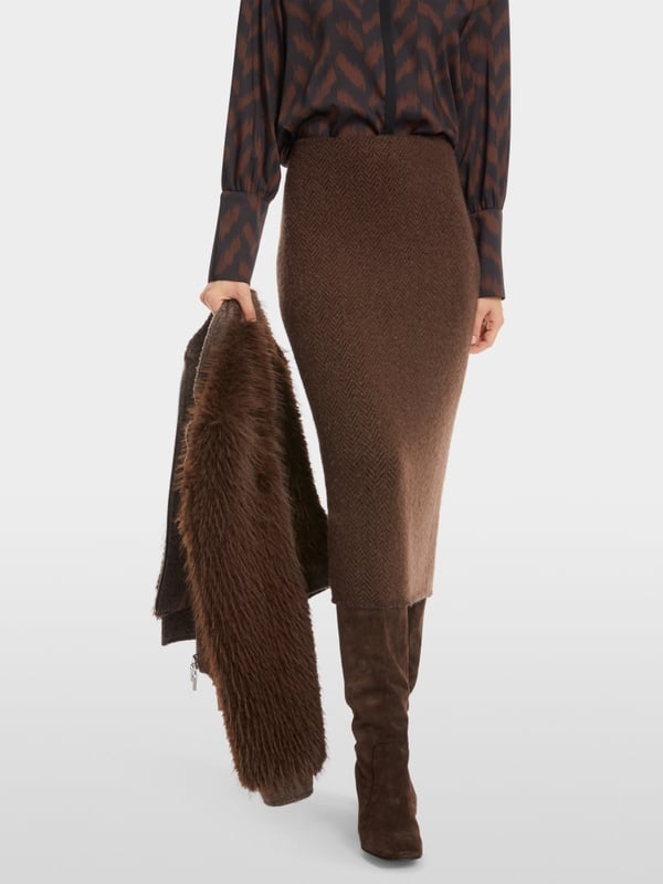 Marc Cain Schmaler Midirock Knitted in Germany Sonderangebote