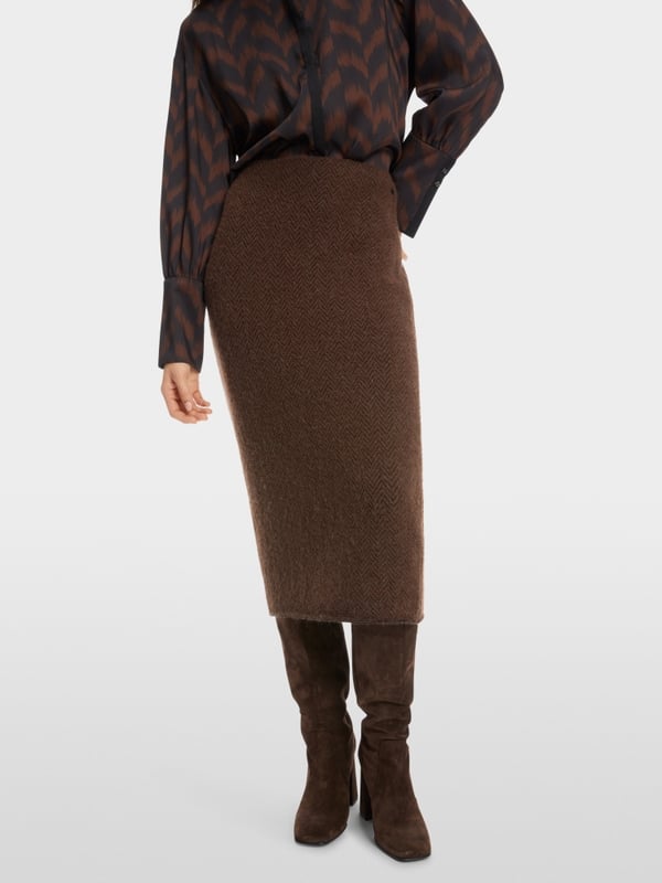 Marc Cain Schmaler Midirock Knitted in Germany Sonderangebote