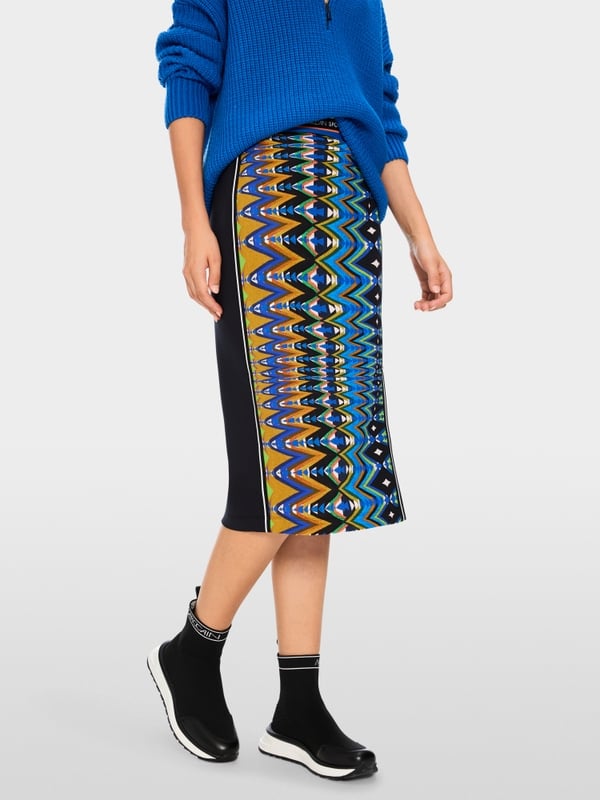 Marc Cain Schmaler Rock in Scuba-Jersey Tiefpreis