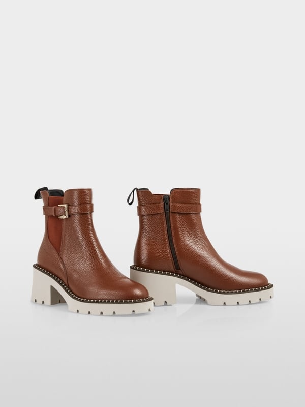 Marc Cain Eleganter Bootie mit Blockabsatz Riesige Rabatte
