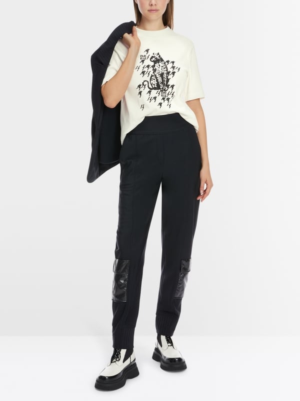 Marc Cain T-Shirt mit Leo-Print im Angebot