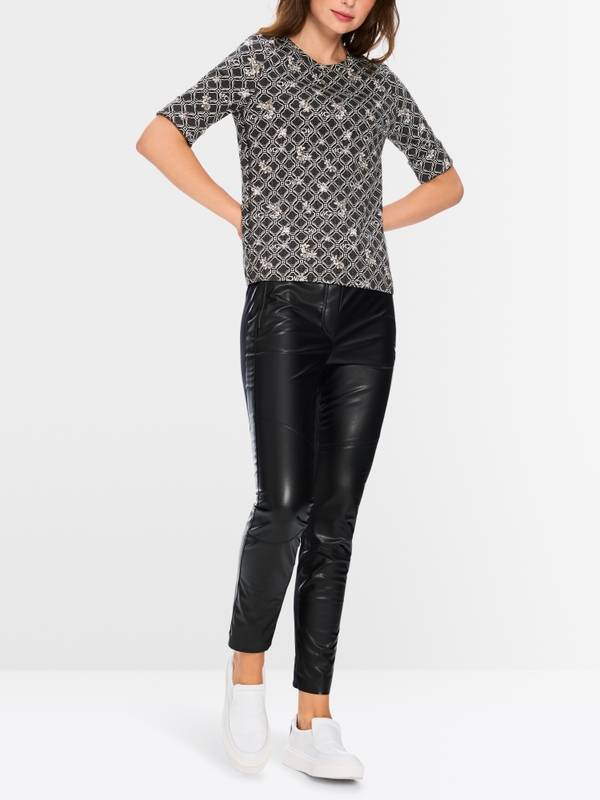 Marc Cain Shirt aus Baumwollstretch Fabrikverkauf