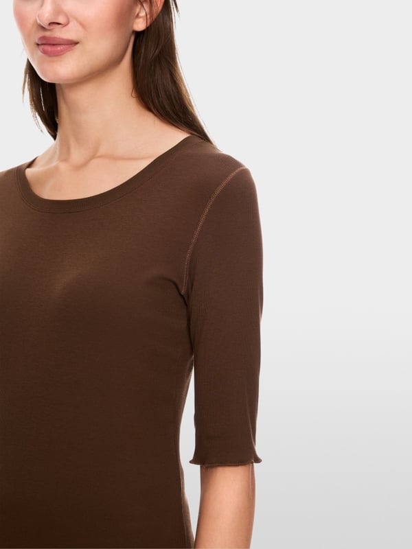 Marc Cain T-Shirt mit Turn-up-Ärmeln Kostenloser Versand