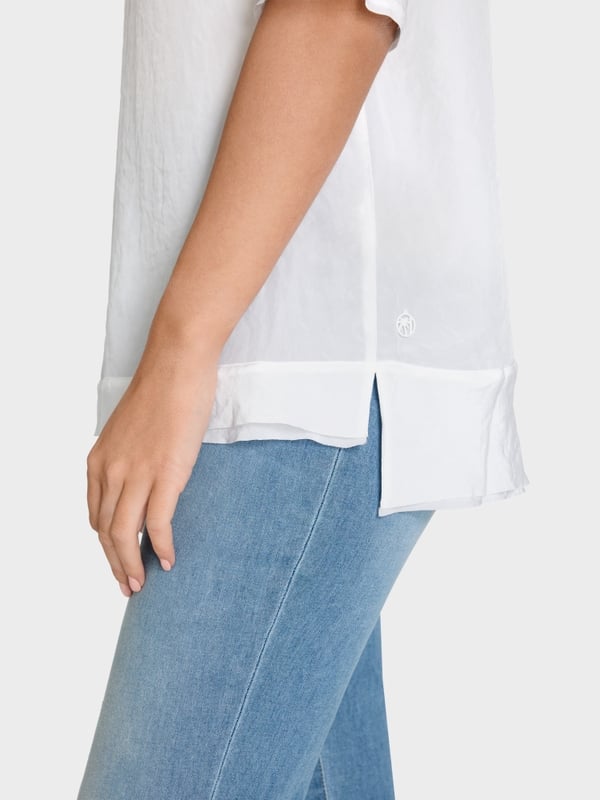 Marc Cain Unifarbene Schlupfbluse Discount Store für neue Produkte