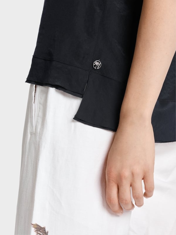 Marc Cain Unifarbene Schlupfbluse 50% Rabatt mit kostenlosem Versand