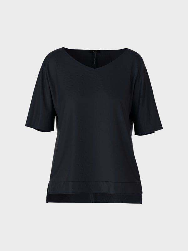 Marc Cain Unifarbene Schlupfbluse 50% Rabatt mit kostenlosem Versand