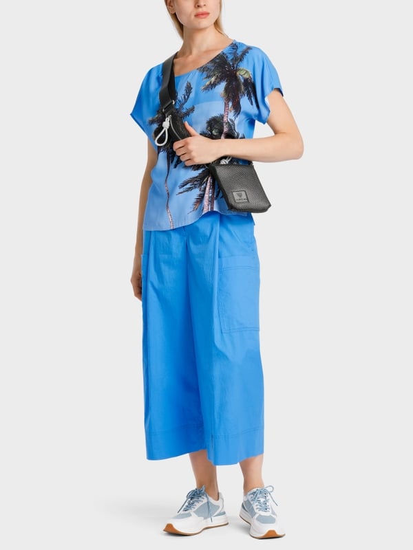 Marc Cain Bluse mit Palmenprint Fabrikladen